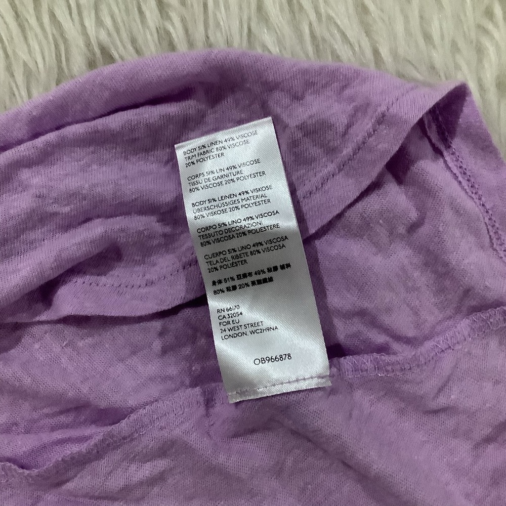 Free people women’s oversized summer breezy purple flowing top size small - Picture 6 of 9